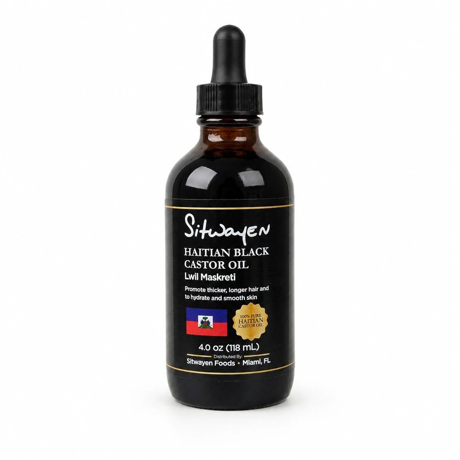 Haitian Black Castor Oil 4 OZ x 24 Units Per Case
